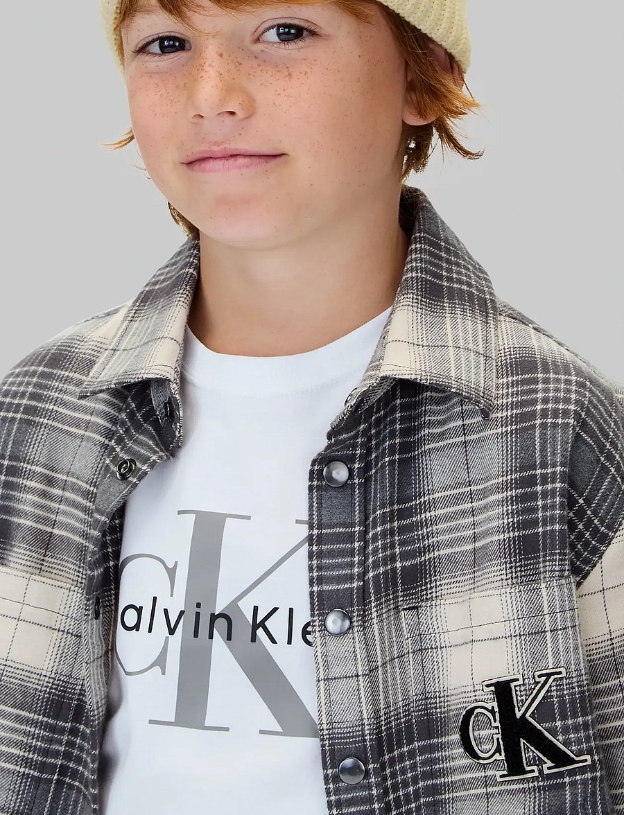 Calvin Klein - MONOGRAM RIB BEANIE - beanies - whitecap gray - 2