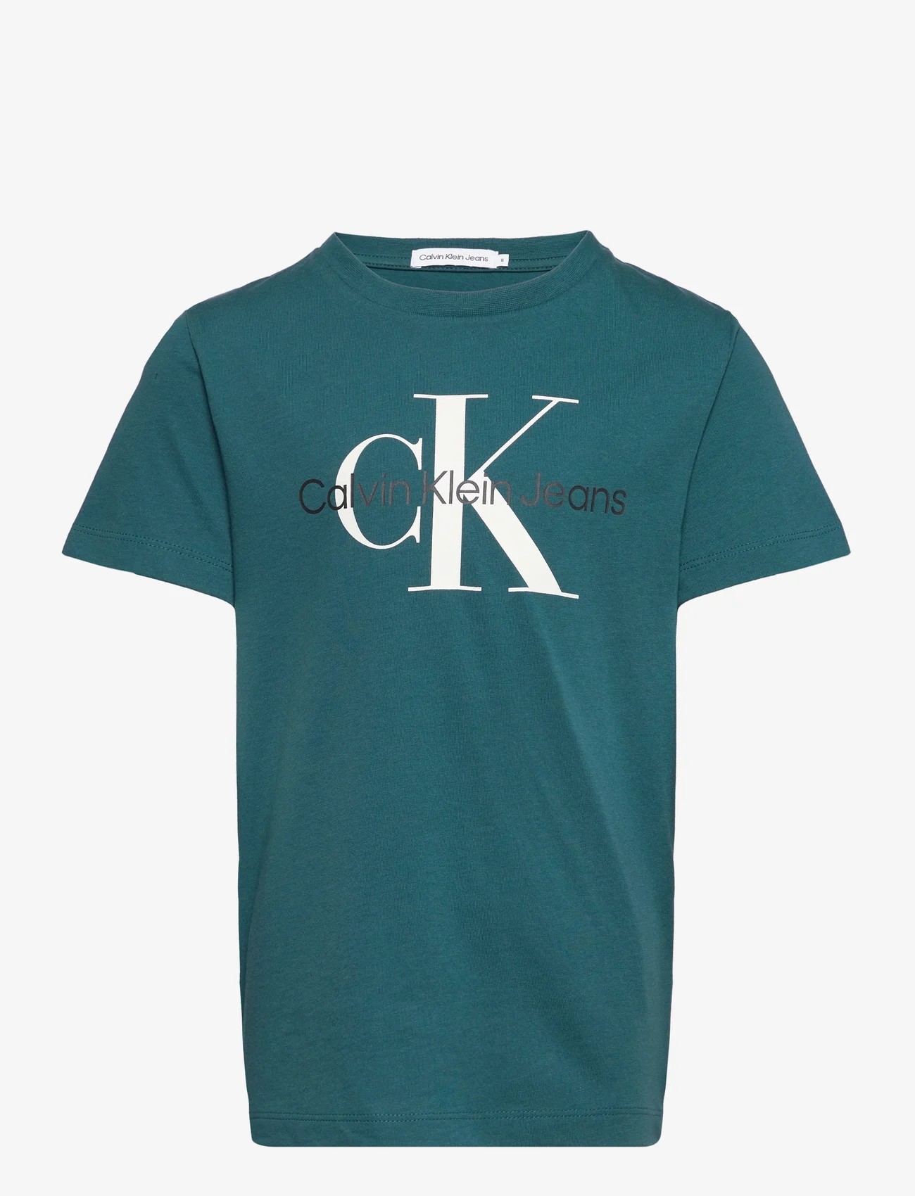 Calvin Klein - CK MONOGRAM SS T-SHIRT - kortermede t-skjorter - atlantic deep - 0