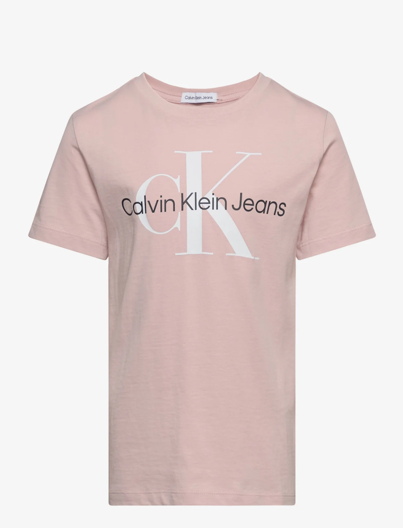 Calvin Klein - CK MONOGRAM SS T-SHIRT - kortärmade t-shirts - sepia rose - 0