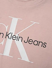 Calvin Klein - CK MONOGRAM SS T-SHIRT - kortermede t-skjorter - sepia rose - 2