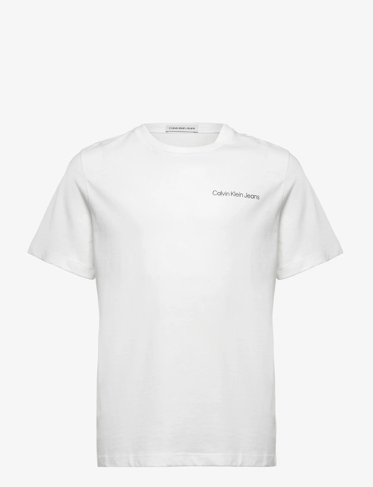 Calvin Klein - CHEST INST. LOGO SS T-SHIRT - kortærmede t-shirts - bright white - 0