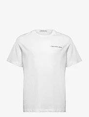 Calvin Klein - CHEST INST. LOGO SS T-SHIRT - kortärmade t-shirts - bright white - 0