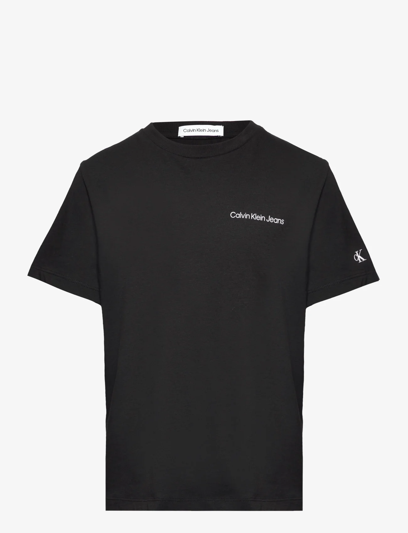 Calvin Klein - CHEST INST. LOGO SS T-SHIRT - kortærmede t-shirts - ck black - 0