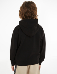 Calvin Klein - INST. LOGO RELAXED ZIP-THROUGH - džemperiai su gobtuvu - ck black - 3