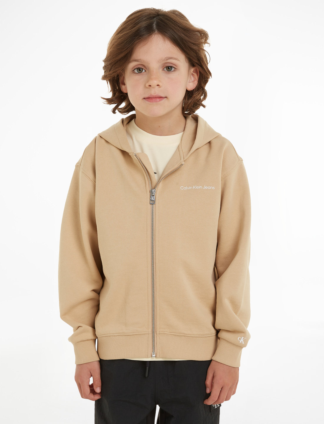 Calvin klein beige hoodie discount
