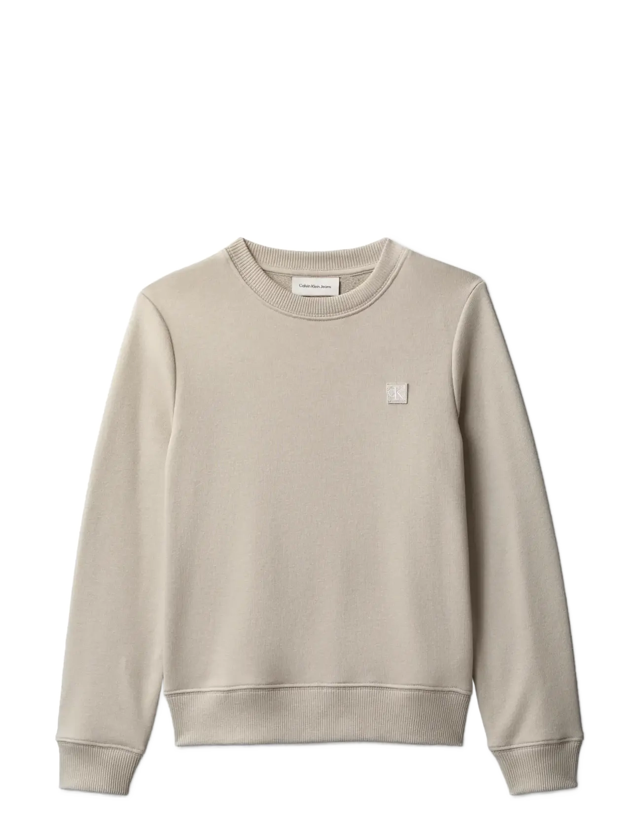 Calvin Klein MONO MINI BADGE REG CN - Overdele - ANCIENT MARBLE / beige