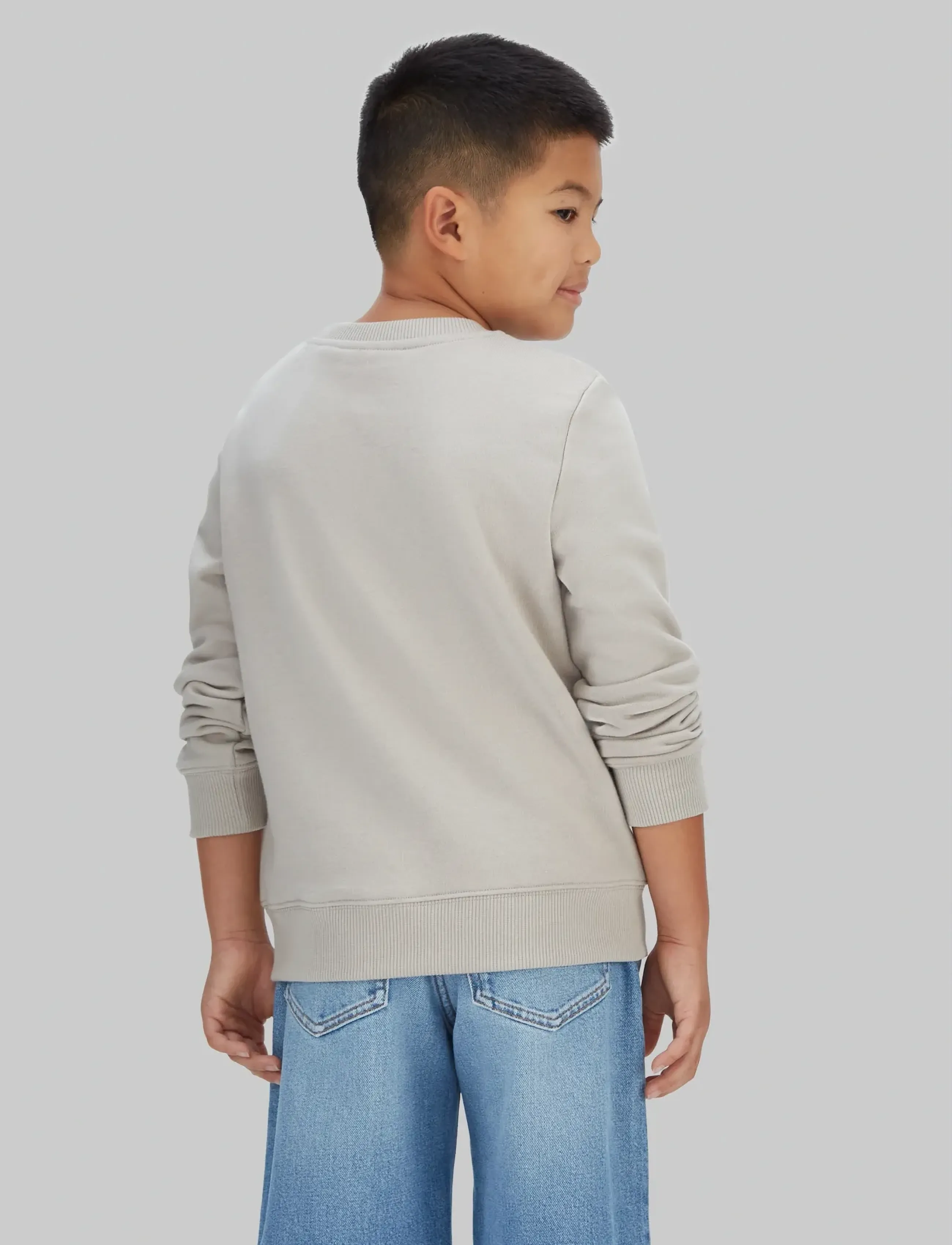 Calvin Klein - MONO MINI BADGE REG CN - sweatshirts - ancient marble - 2