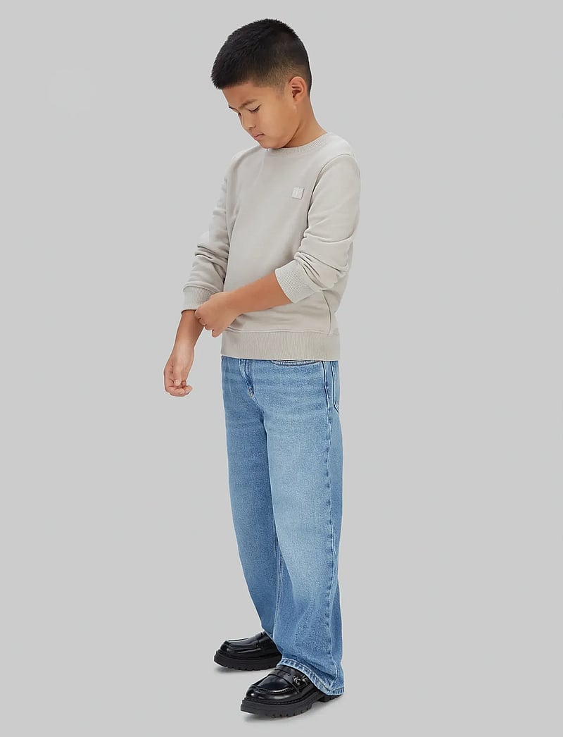 Calvin Klein - MONO MINI BADGE REG CN - sweatshirts - ancient marble - 4