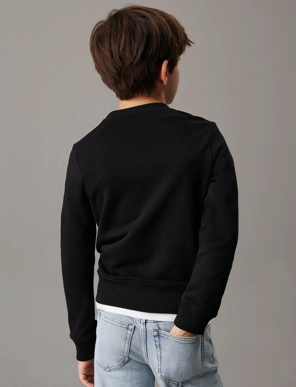 Calvin Klein - MONO MINI BADGE REG CN - sweatshirts - ck black - 2