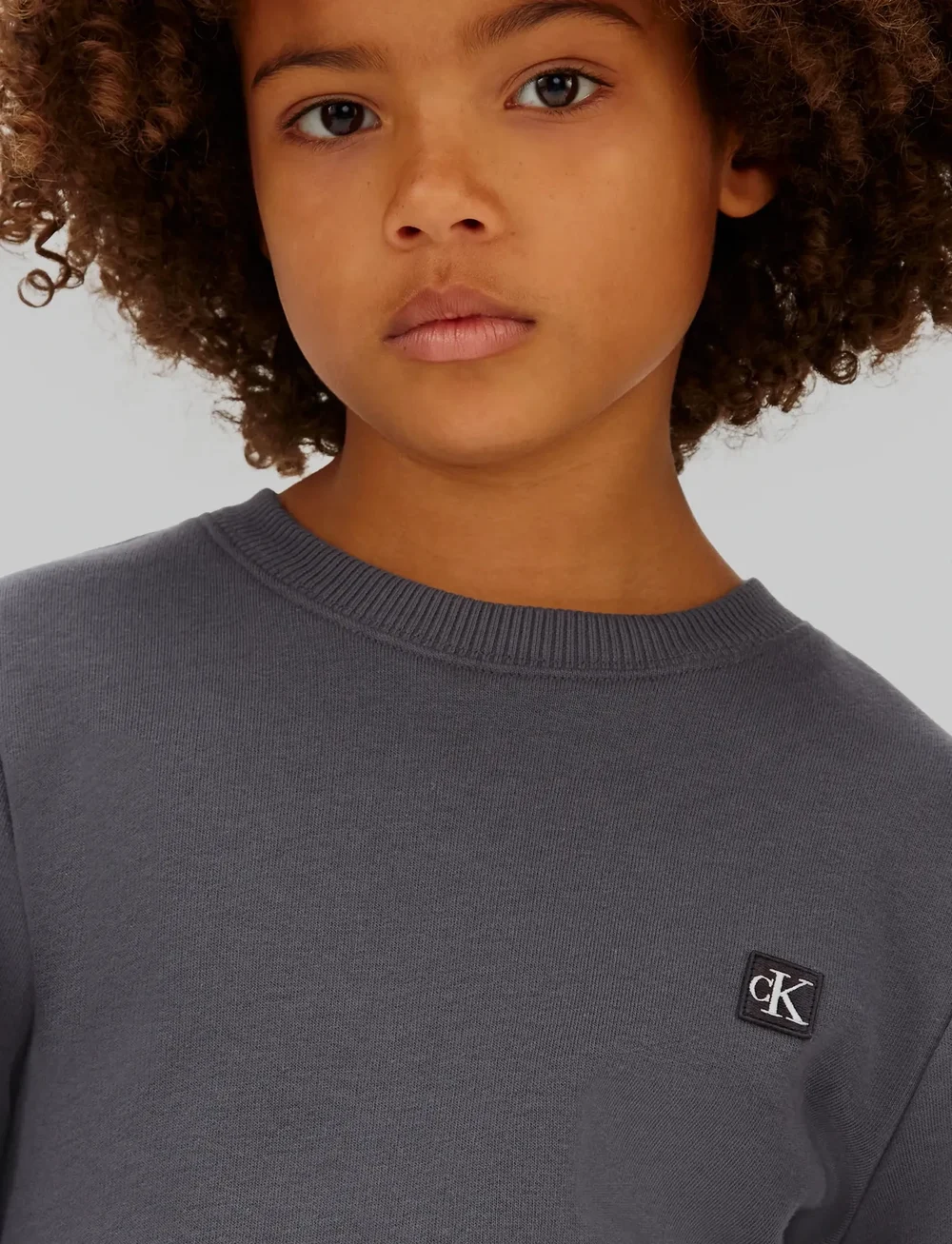 Calvin Klein - MONO MINI BADGE REG CN - sweatshirts - coal - 5