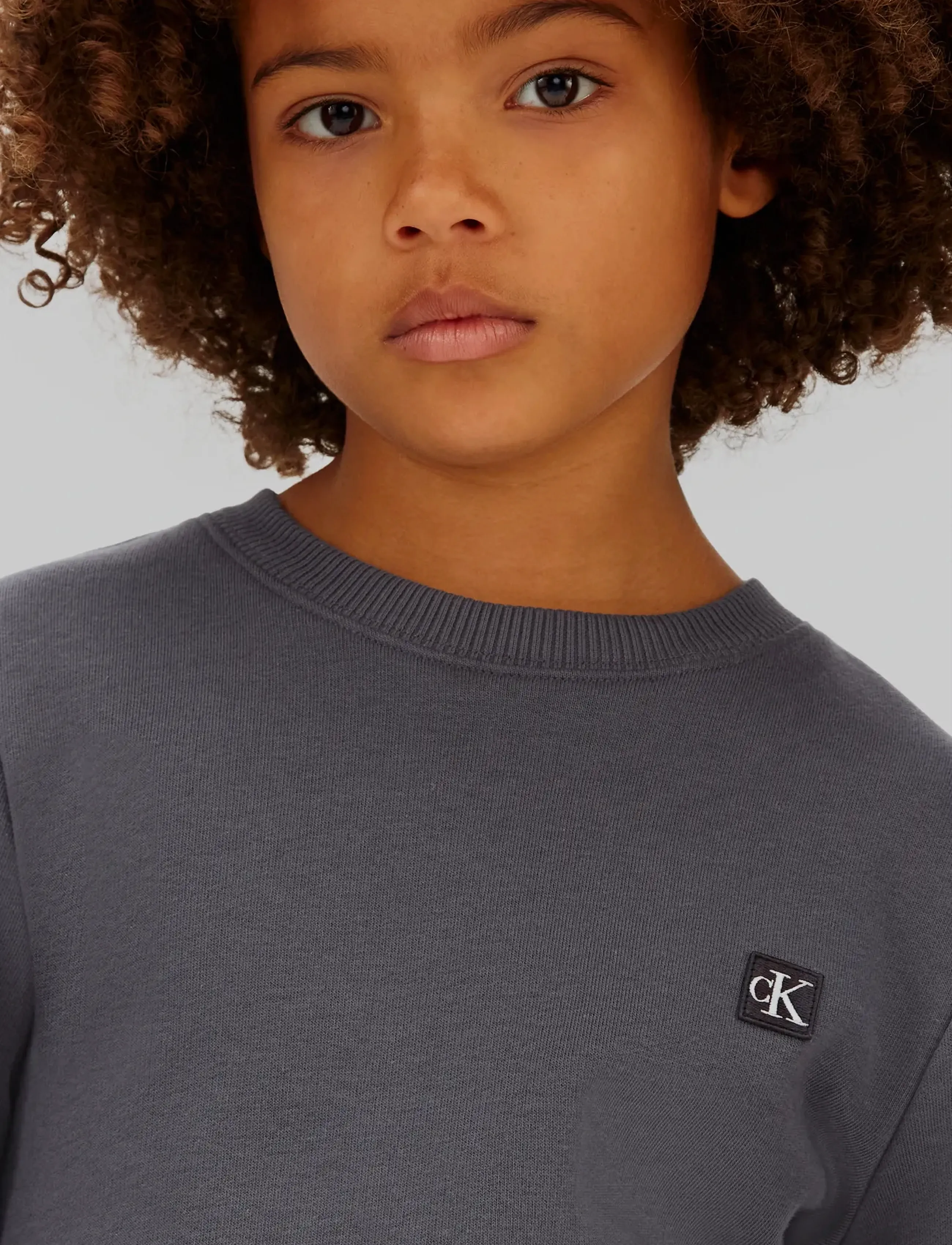 Calvin Klein - MONO MINI BADGE REG CN - sweatshirts - coal - 5