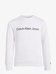Calvin Klein - INST. LOGO REGULAR CN - džemperiai - bright white - 0