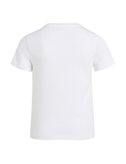 Calvin Klein - INST. LOGO SS T-SHIRT - kortærmede t-shirts - bright white - 4