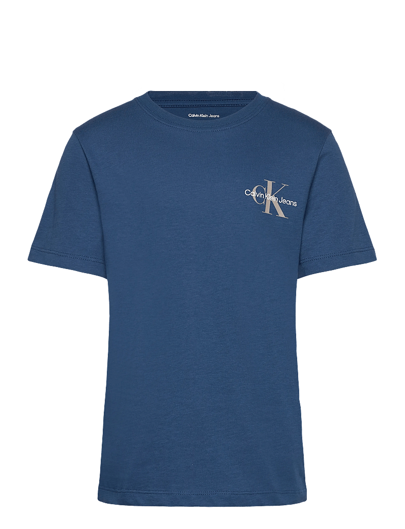 Calvin Klein - CHEST MONOGRAM T-SHIRT - kurzärmelige - blue jean - 0