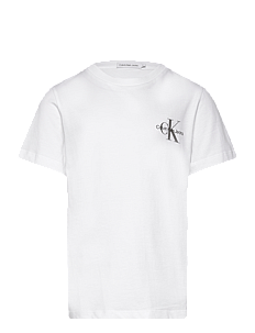 Calvin Klein CHEST MONOGRAM T-SHIRT - Kinginõuanded - BRIGHT WHITE / white