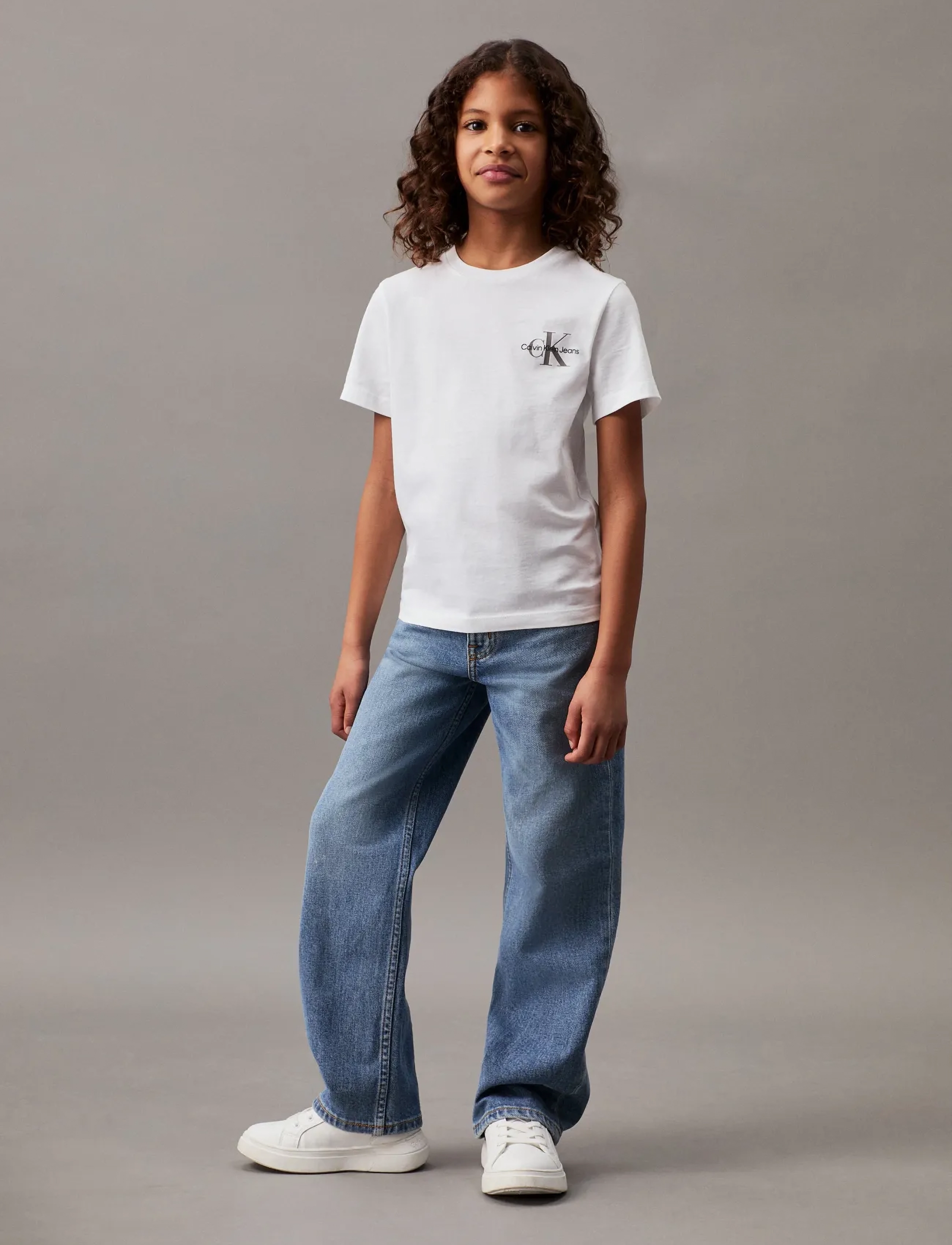 Calvin Klein - CHEST MONOGRAM T-SHIRT - short-sleeved t-shirts - bright white - 4