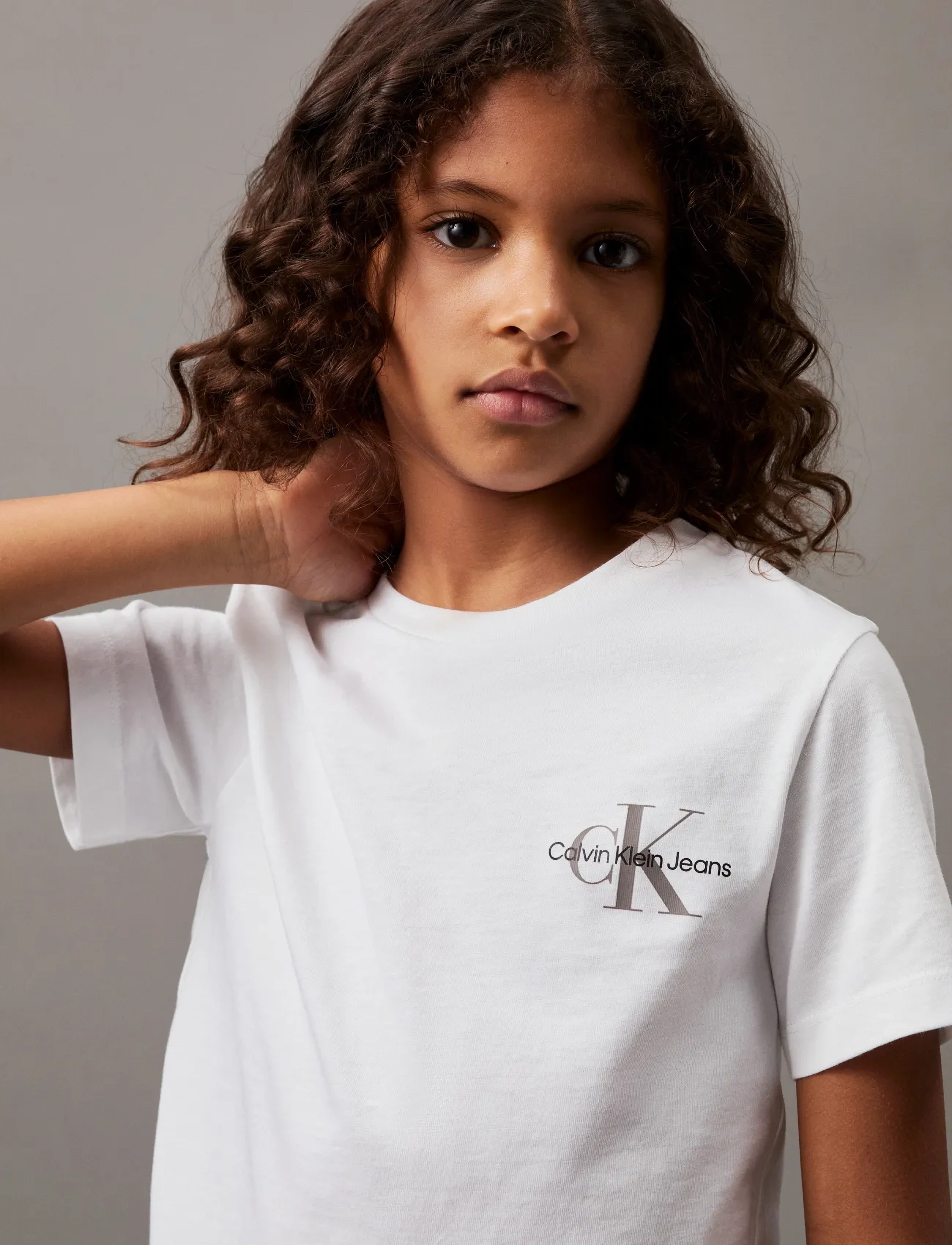 Calvin Klein - CHEST MONOGRAM T-SHIRT - short-sleeved t-shirts - bright white - 5