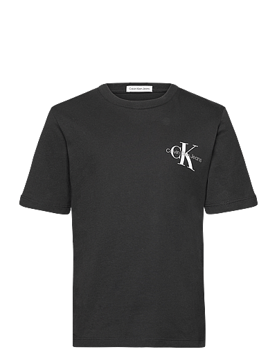 Calvin Klein CHEST MONOGRAM T-SHIRT - T-shirts - CK BLACK / black