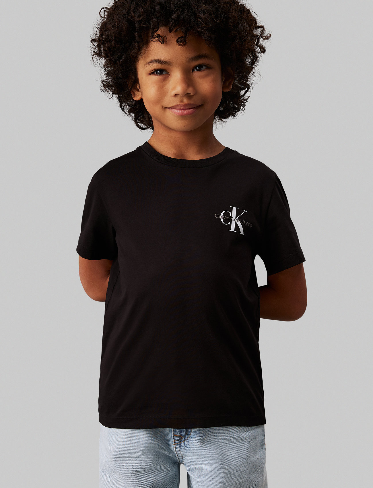 Calvin Klein - CHEST MONOGRAM T-SHIRT - marškinėliai trumpomis rankovėmis - ck black - 0