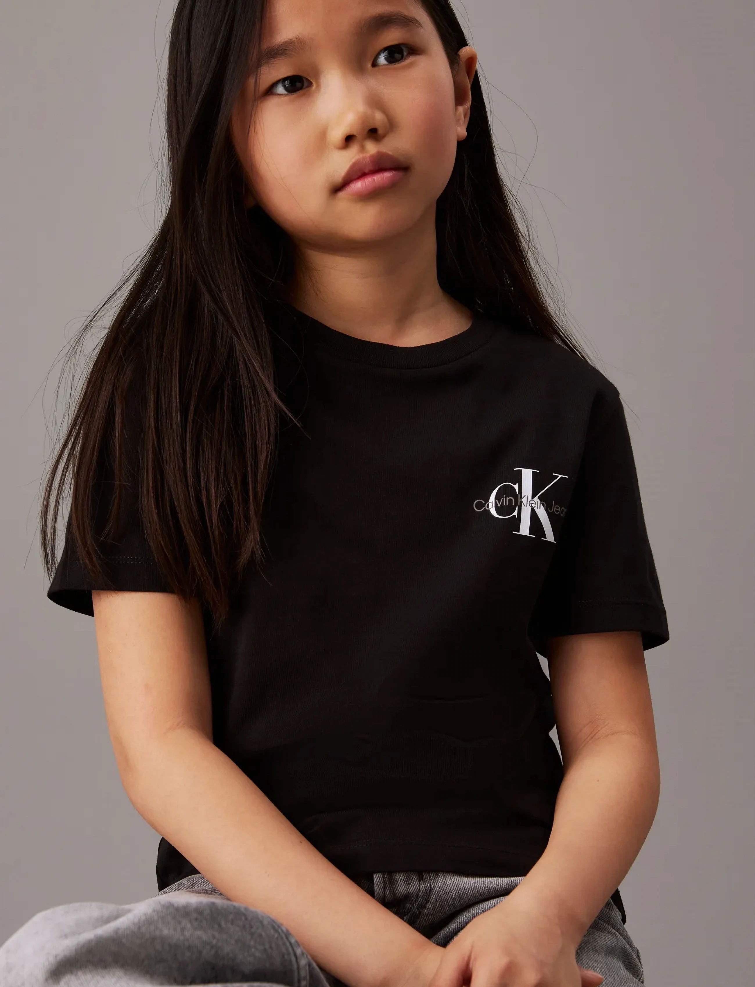 Calvin Klein - CHEST MONOGRAM T-SHIRT - kortærmede t-shirts - ck black - 5