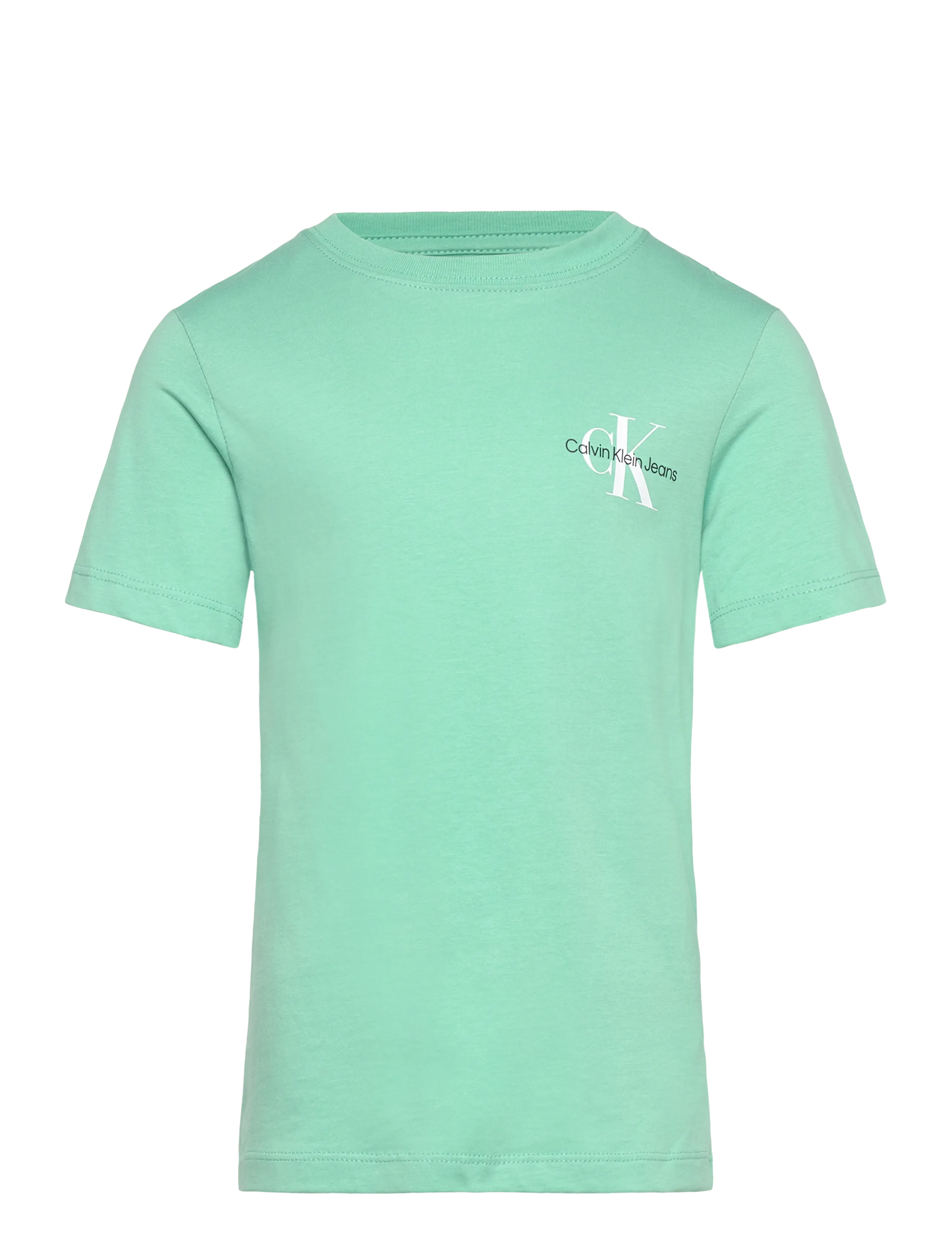 Calvin Klein Chest Monogram T-Shirt, Børn, T-Shirt, Grøn, Str: 128