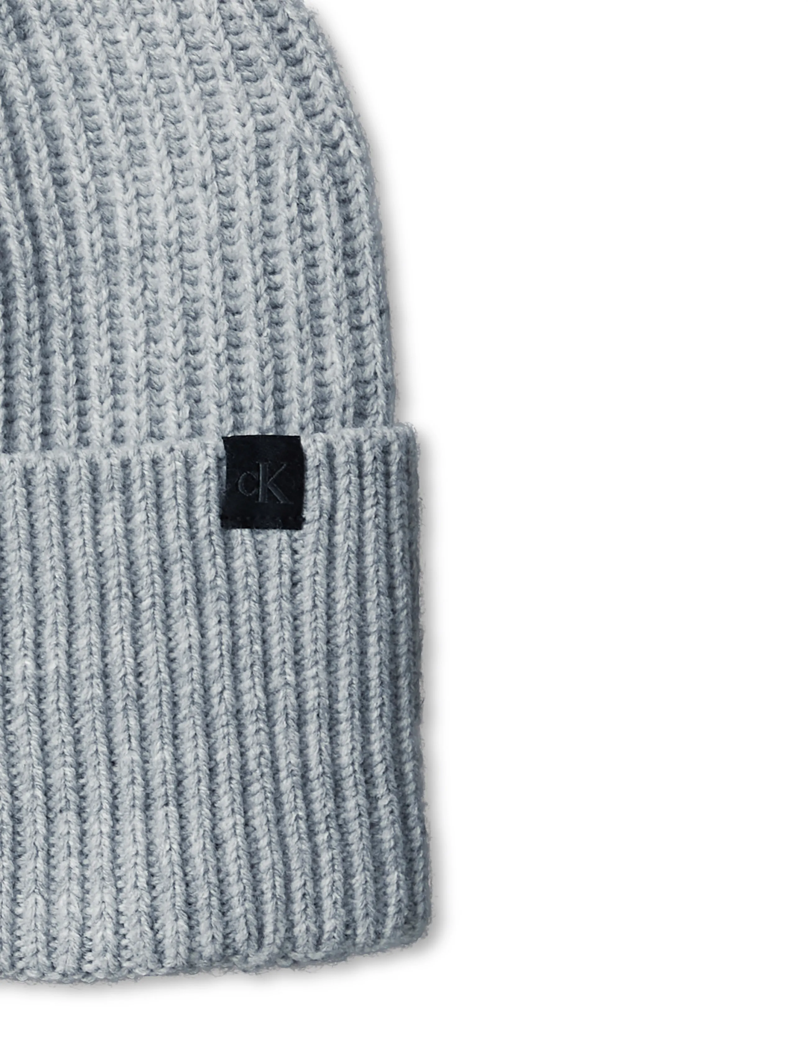Calvin Klein - MONOGRAM RIB SCARF BEANIE SET - snow heather bc01 - 3