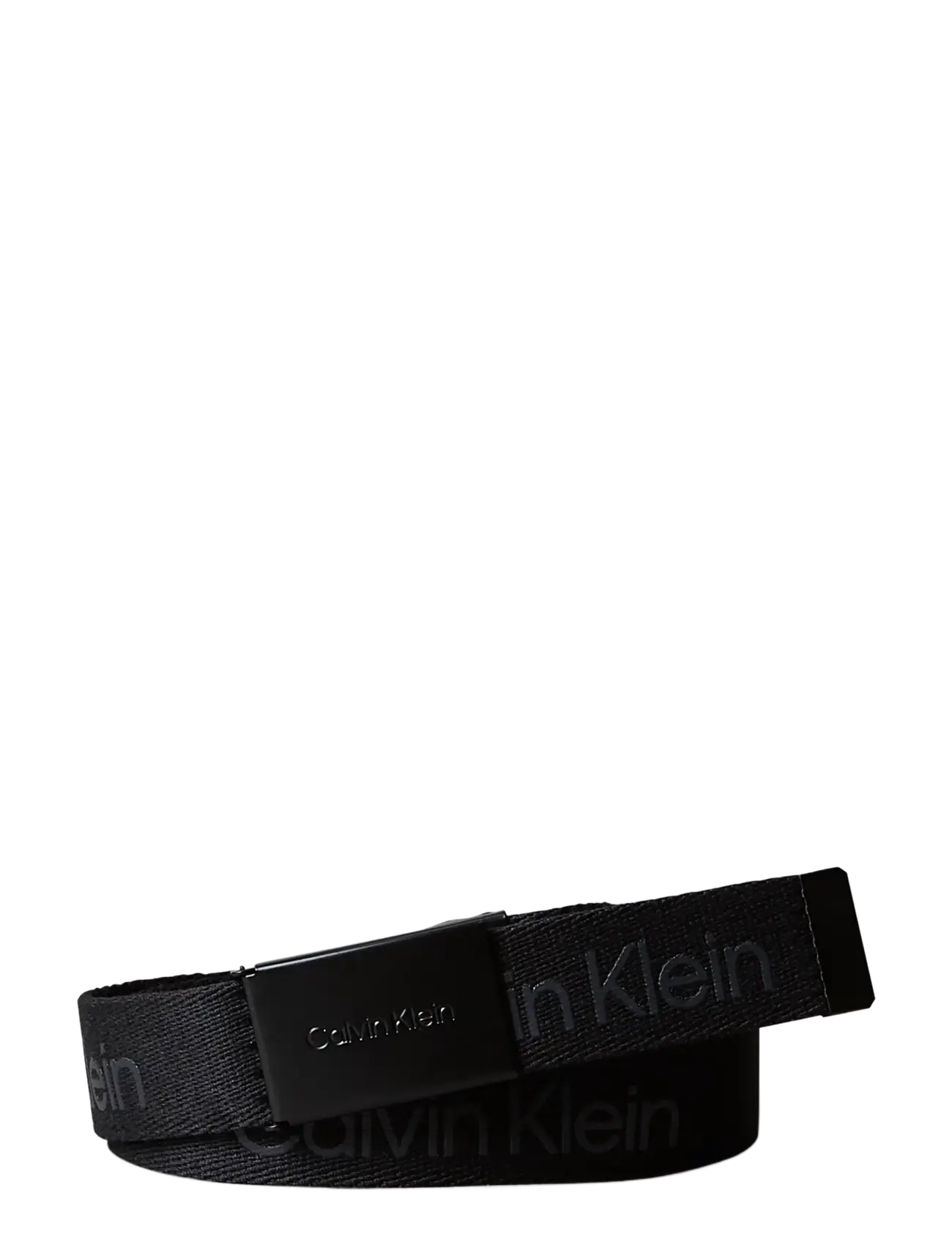 Calvin Klein - CALVIN LOGO CANVAS BELT - vabaajavööd - ck black - 1