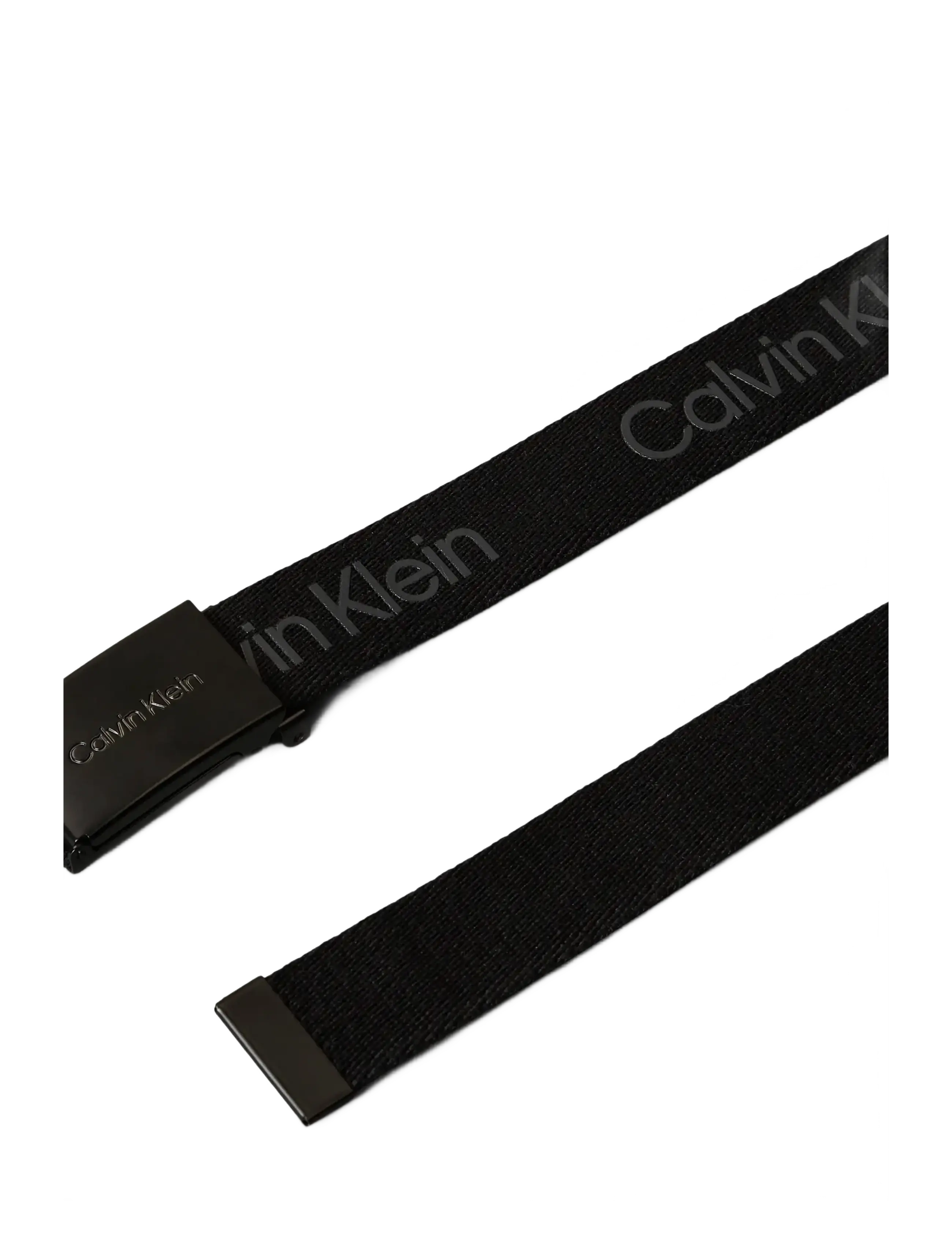 Calvin Klein - CALVIN LOGO CANVAS BELT - casual bælter - ck black - 1