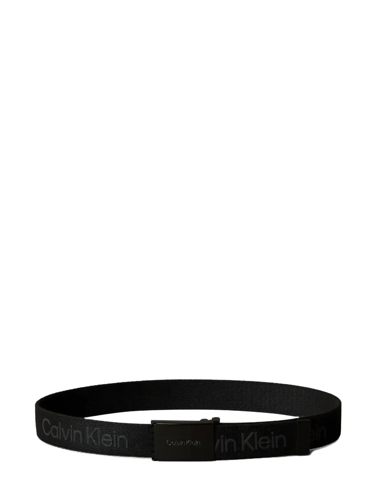 Calvin Klein - CALVIN LOGO CANVAS BELT - casual bælter - ck black - 2