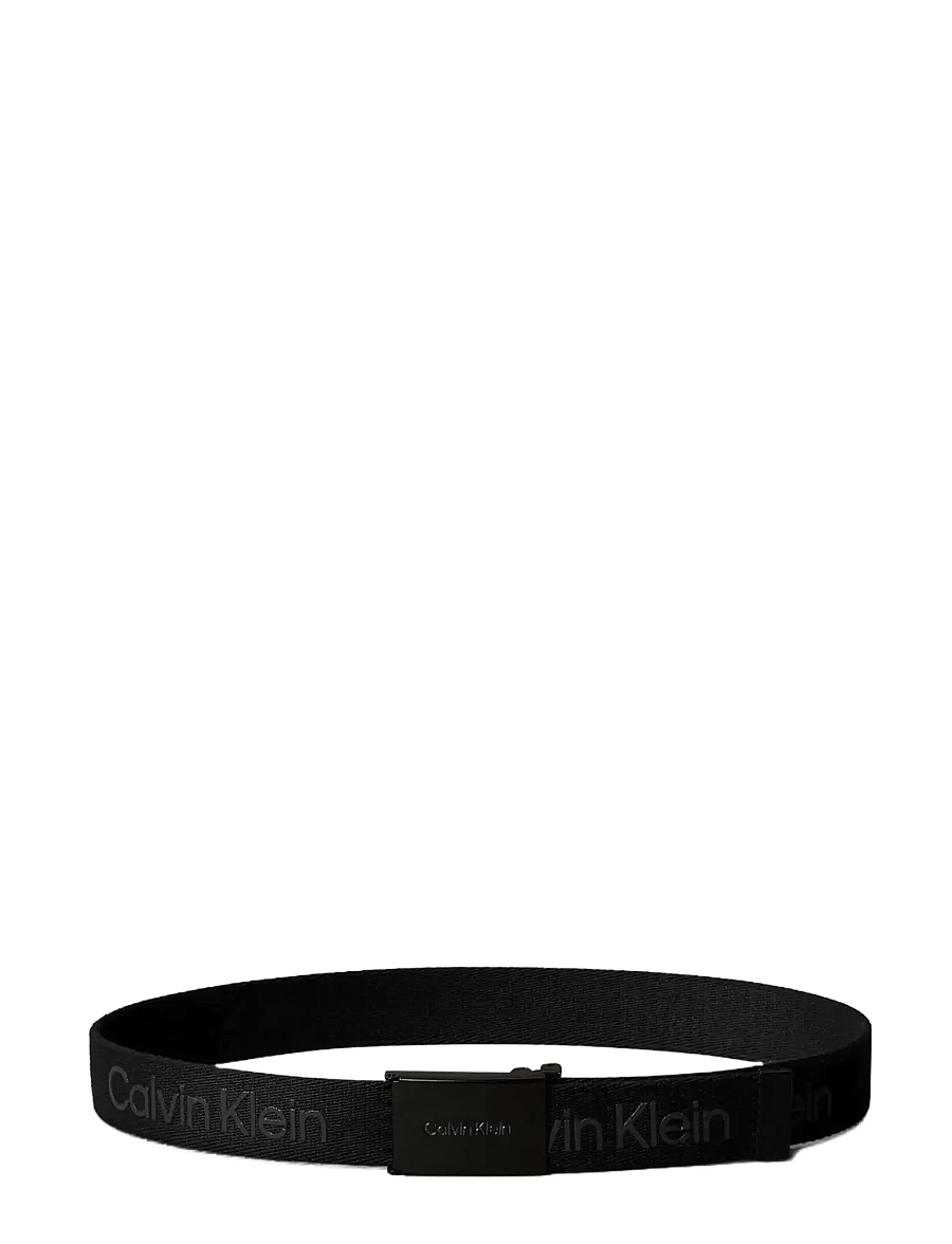 Calvin Klein - CALVIN LOGO CANVAS BELT - casual bælter - ck black - 3