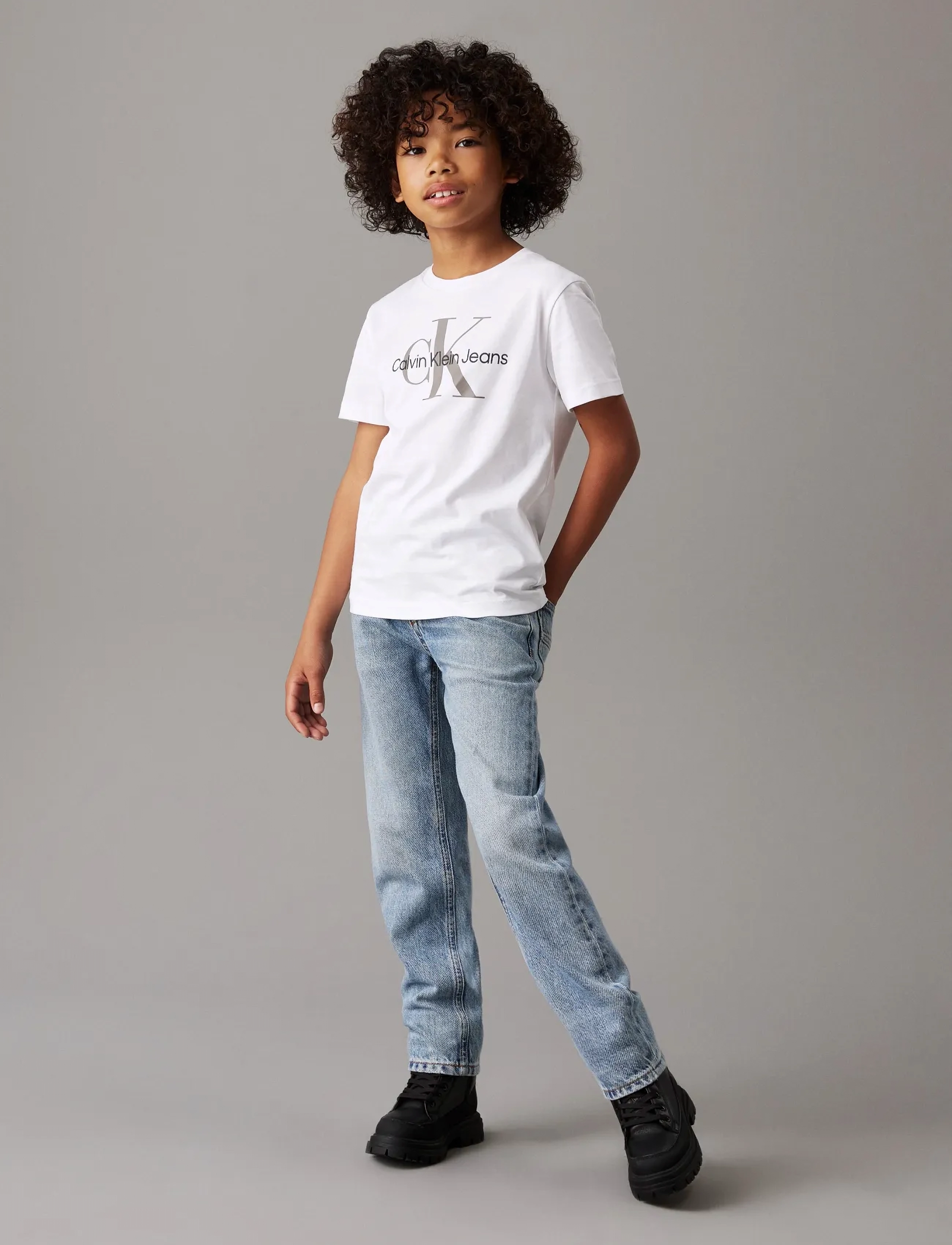 Calvin Klein - CK MONOGRAM SS T-SHIRT - bright white - 4