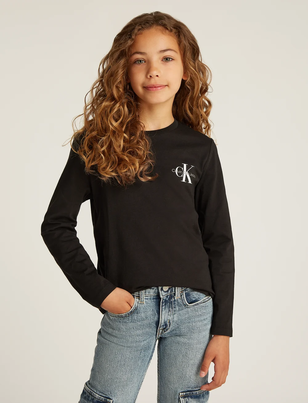Calvin Klein - CHEST MONOLOGO LS T-SHIRT - langärmelig - ck black - 4