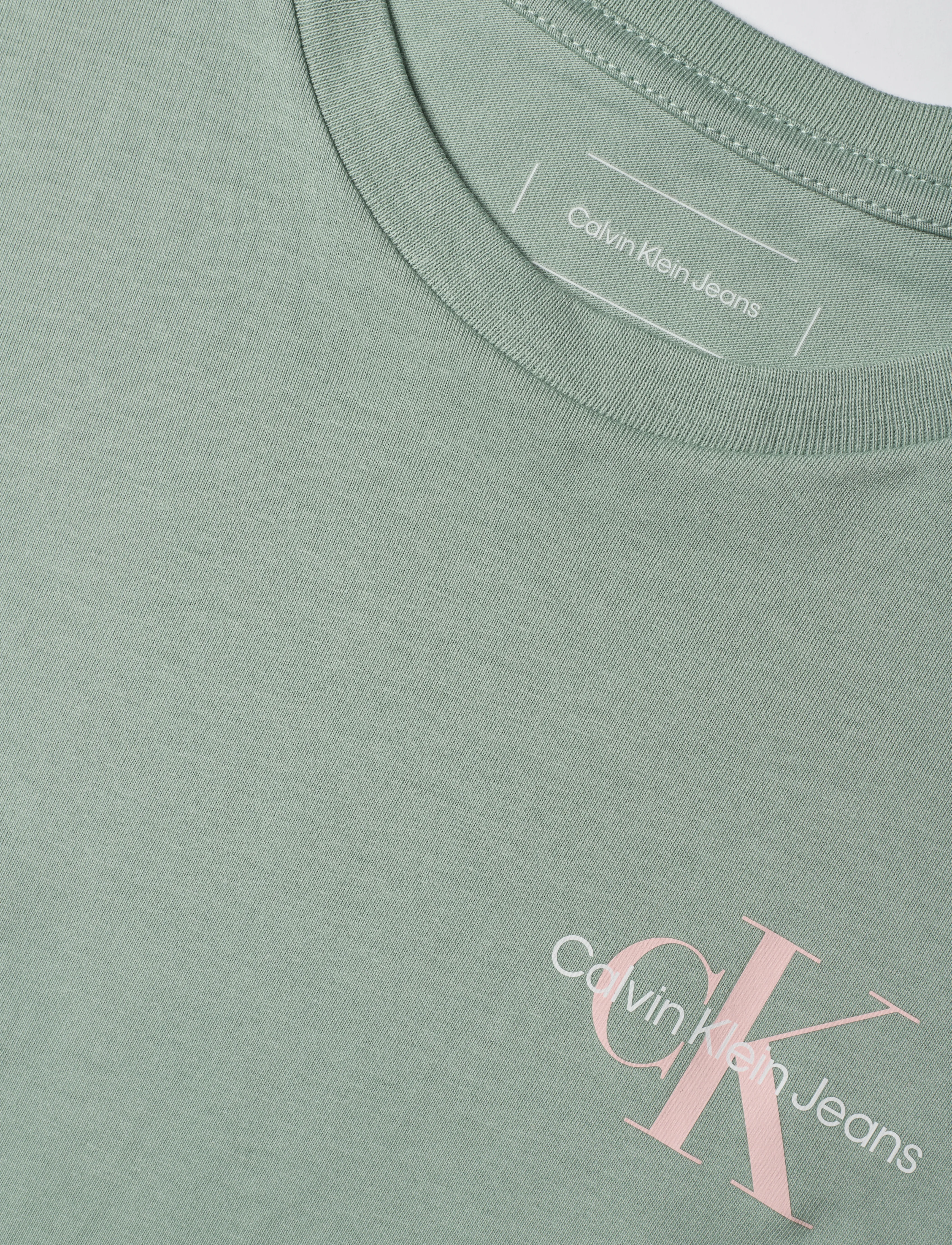 Calvin Klein - CHEST MONOLOGO LS T-SHIRT - jadeite - 2