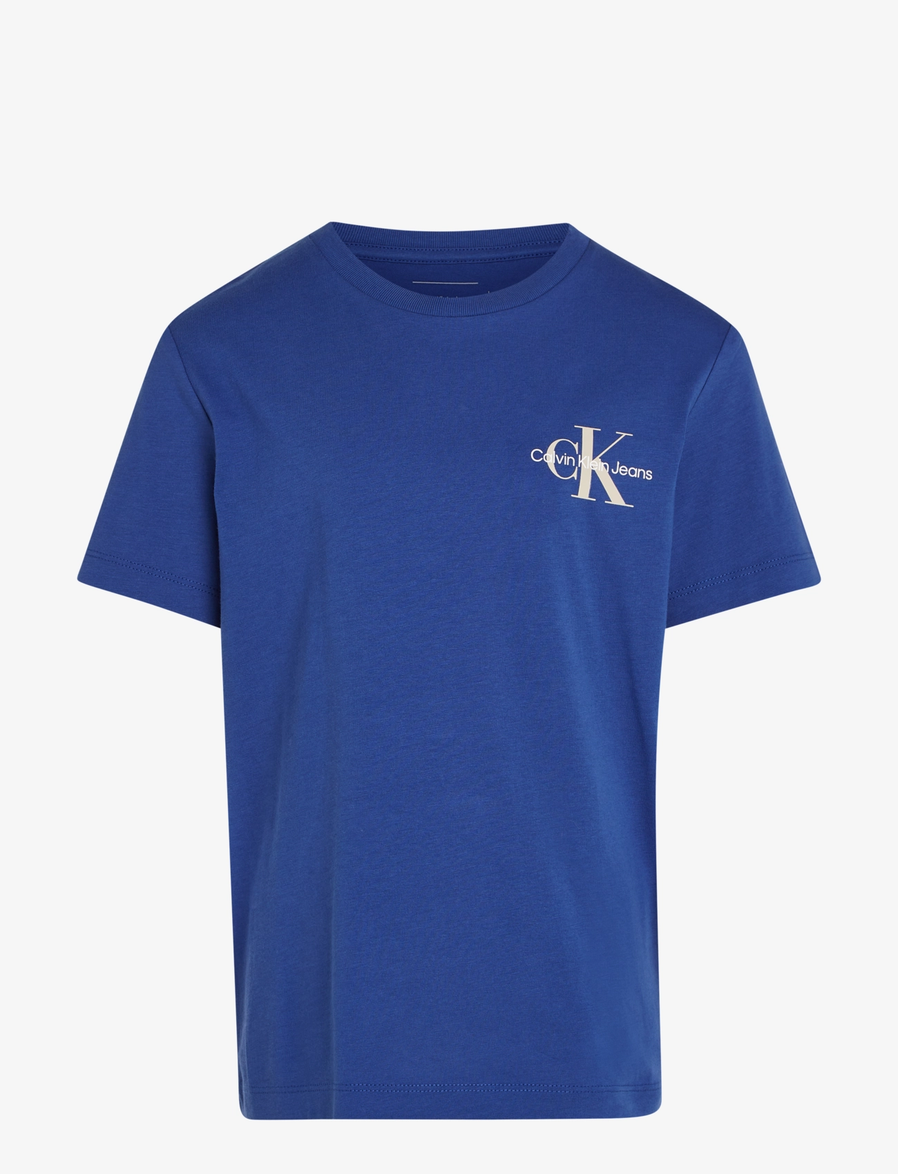 Calvin Klein - CHEST MONOLOGO SS T-SHIRT - pigment blue - 1