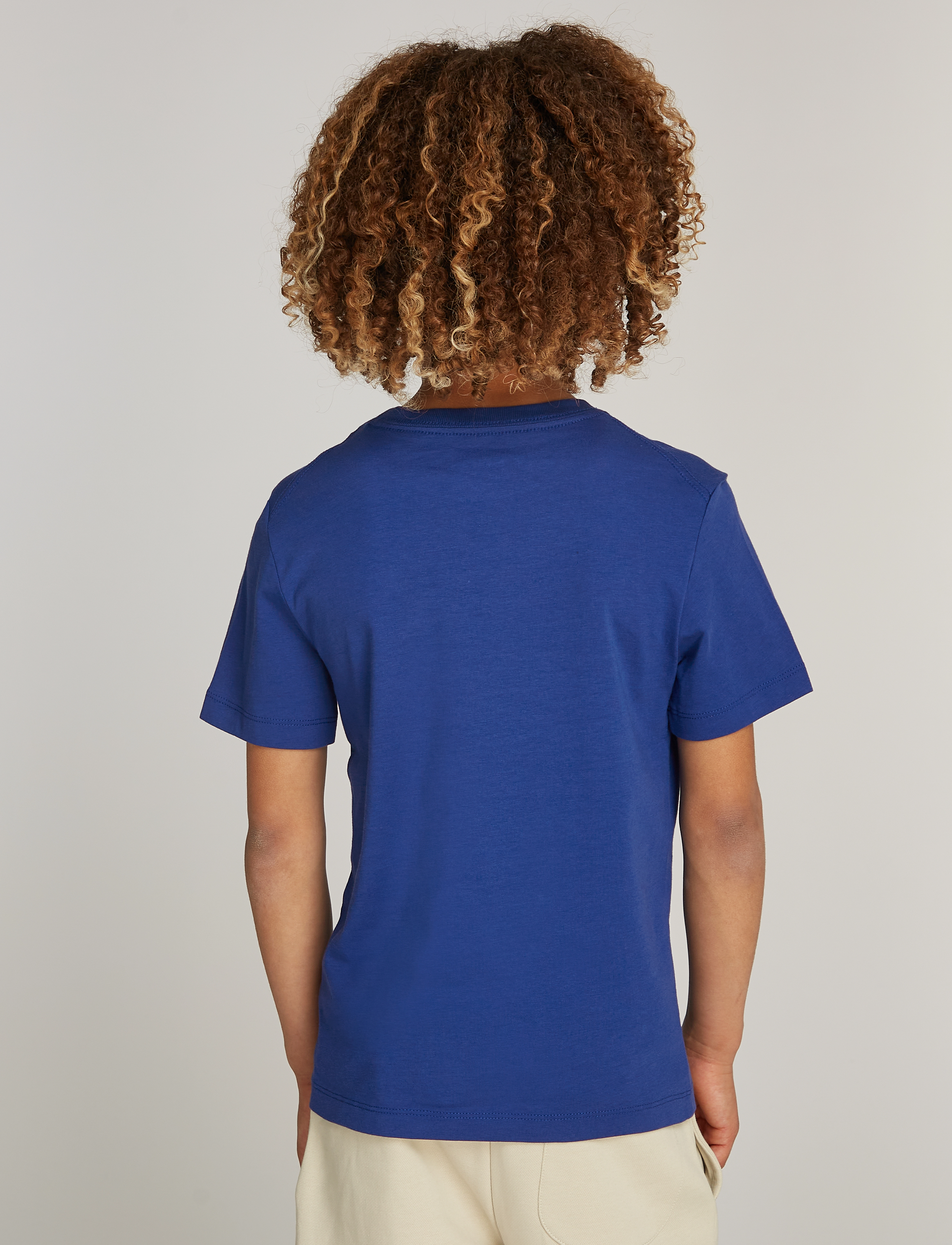 Calvin Klein - CHEST MONOLOGO SS T-SHIRT - pigment blue - 2
