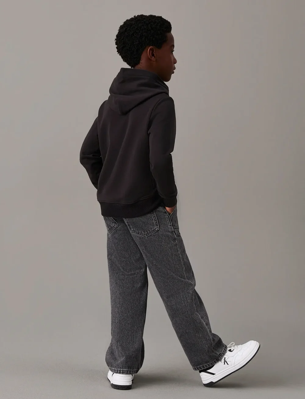 Calvin Klein - INST. LOGO REG. TERRY HOODIE - kapuutsiga dressipluusid - ck black - 2