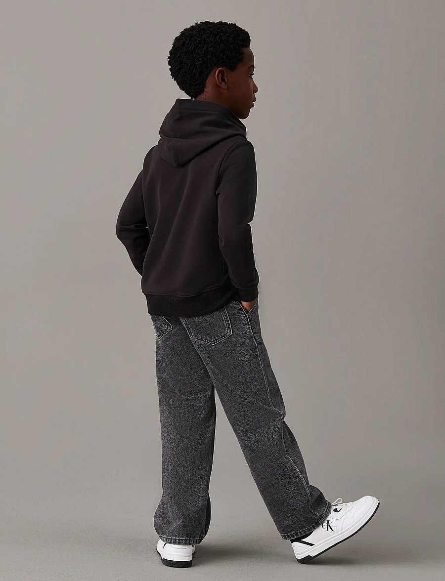 Calvin Klein - INST. LOGO REG. TERRY HOODIE - kapuzenpullover - ck black - 2