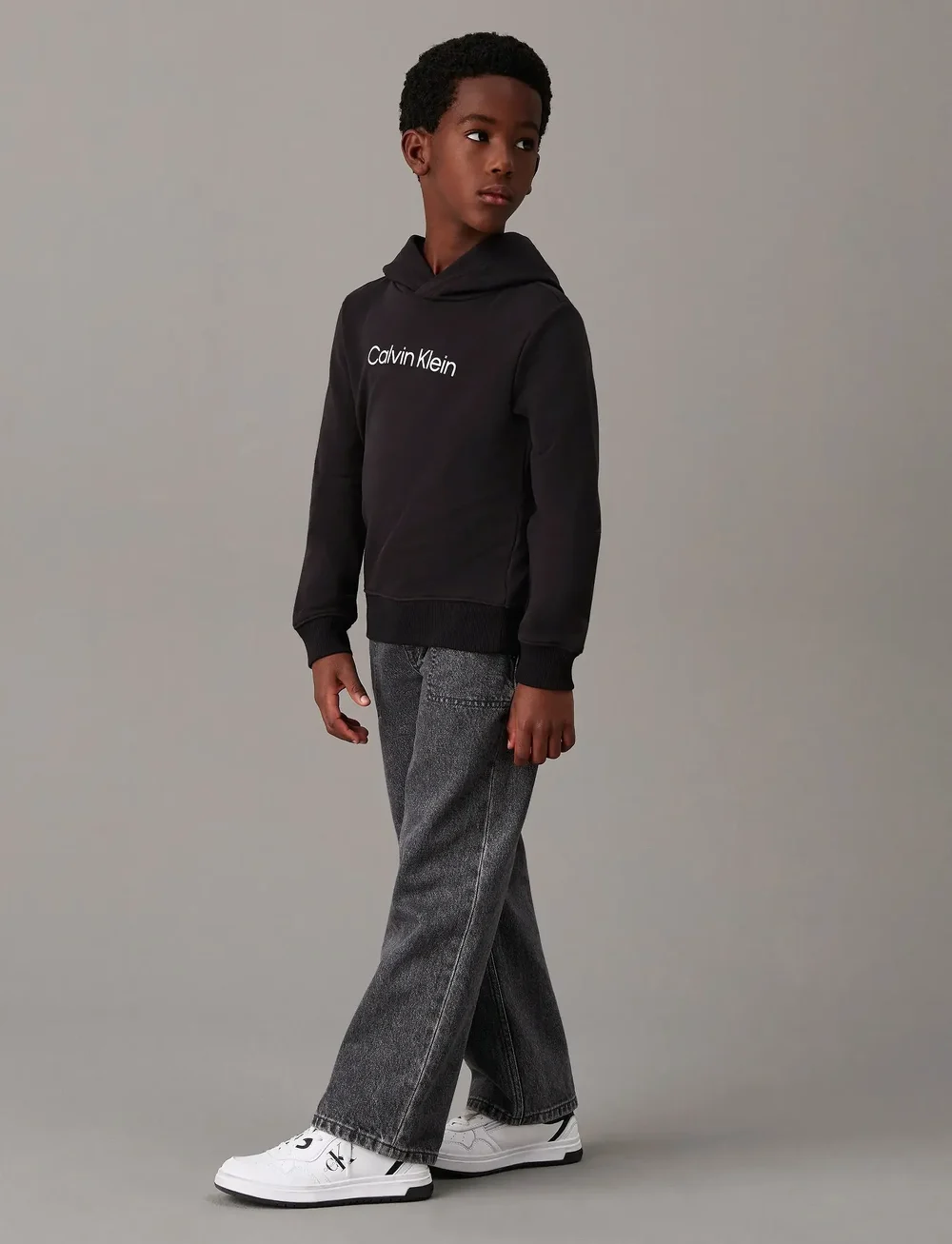 Calvin Klein - INST. LOGO REG. TERRY HOODIE - kapuutsiga dressipluusid - ck black - 3