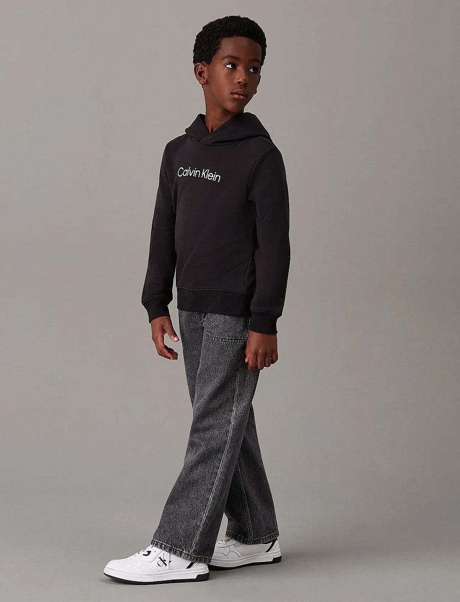 Calvin Klein - INST. LOGO REG. TERRY HOODIE - kapuzenpullover - ck black - 3