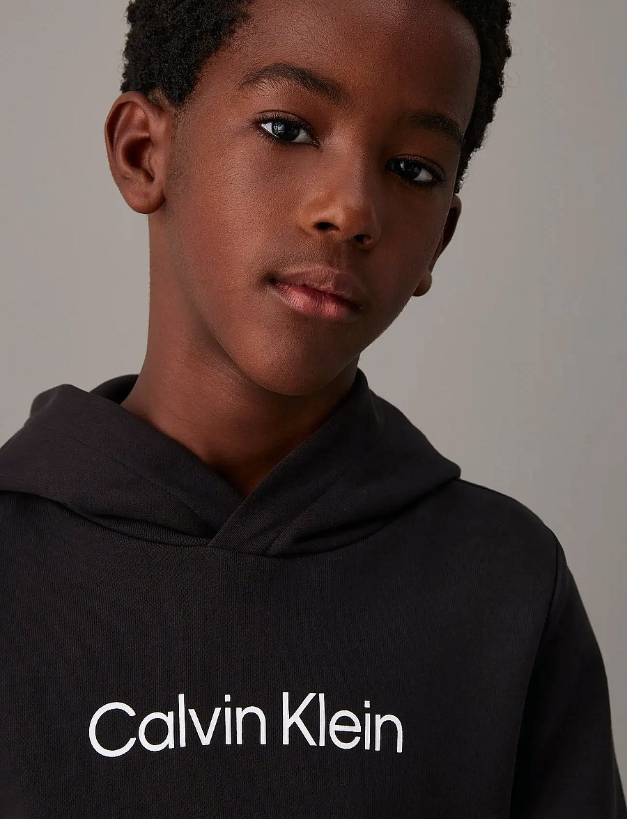 Calvin Klein - INST. LOGO REG. TERRY HOODIE - kapuzenpullover - ck black - 4