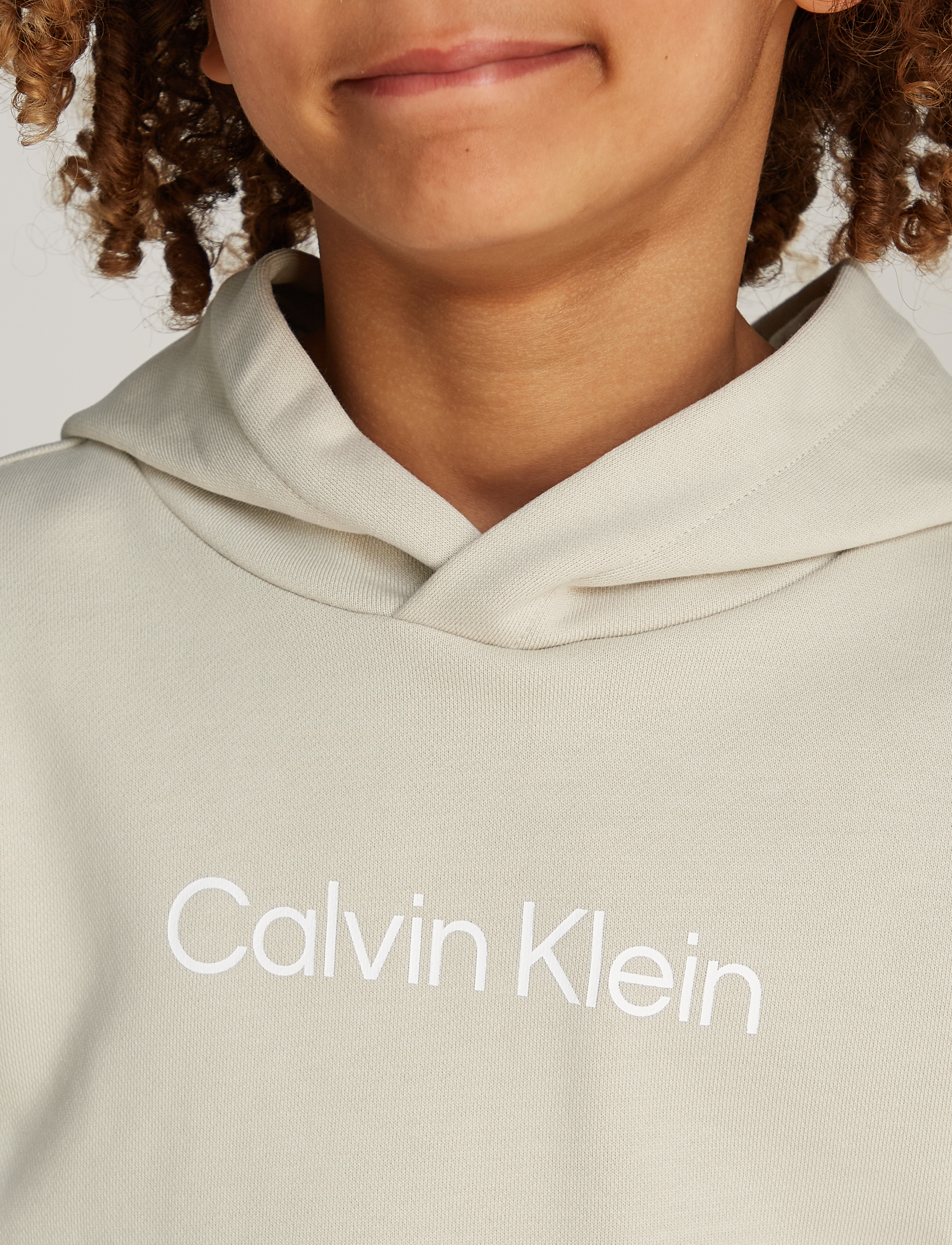 Calvin Klein - INST. LOGO REG. TERRY HOODIE - hættetrøjer - pelican - 3
