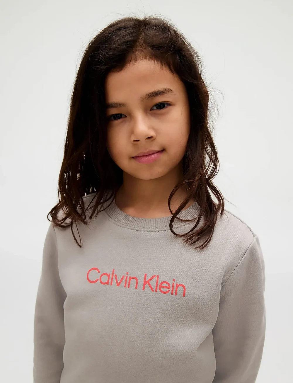 Calvin Klein - INST. LOGO REGULAR CN - sweatshirts - mourning dove - 0