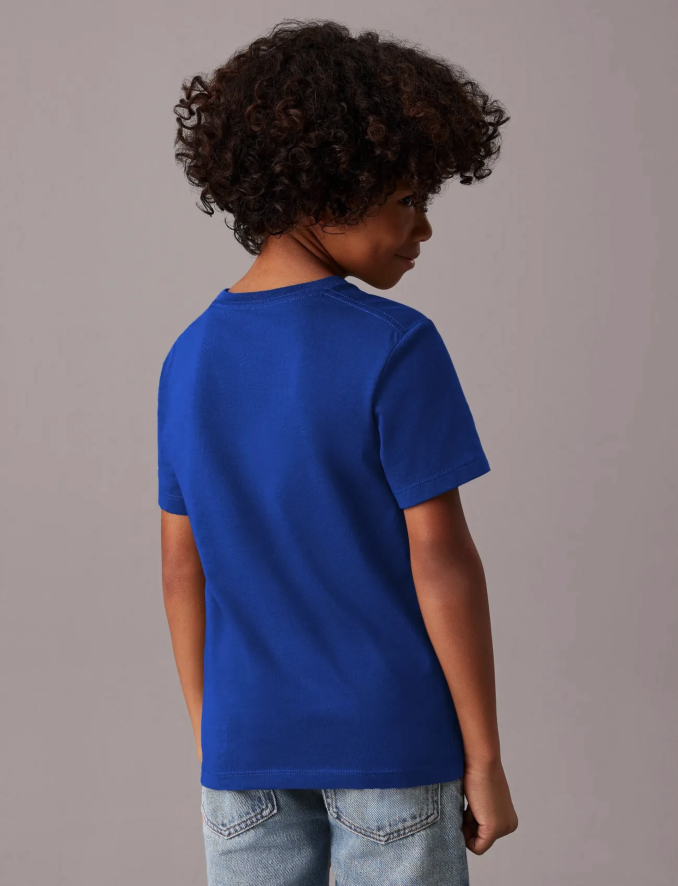 Calvin Klein - INST. LOGO SS T-SHIRT - kurzärmelige - bold blue - 2
