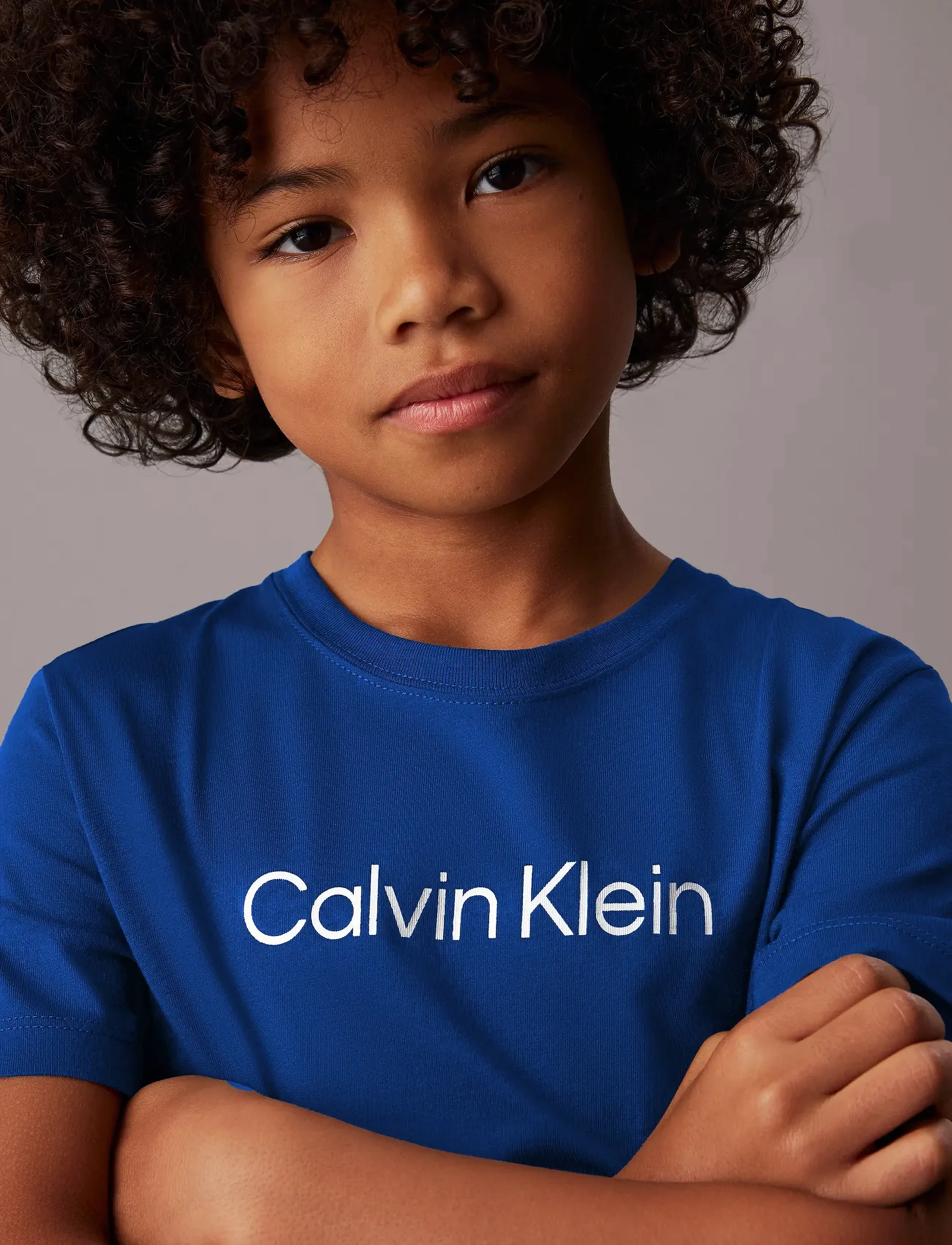 Calvin Klein - INST. LOGO SS T-SHIRT - kurzärmelige - bold blue - 4