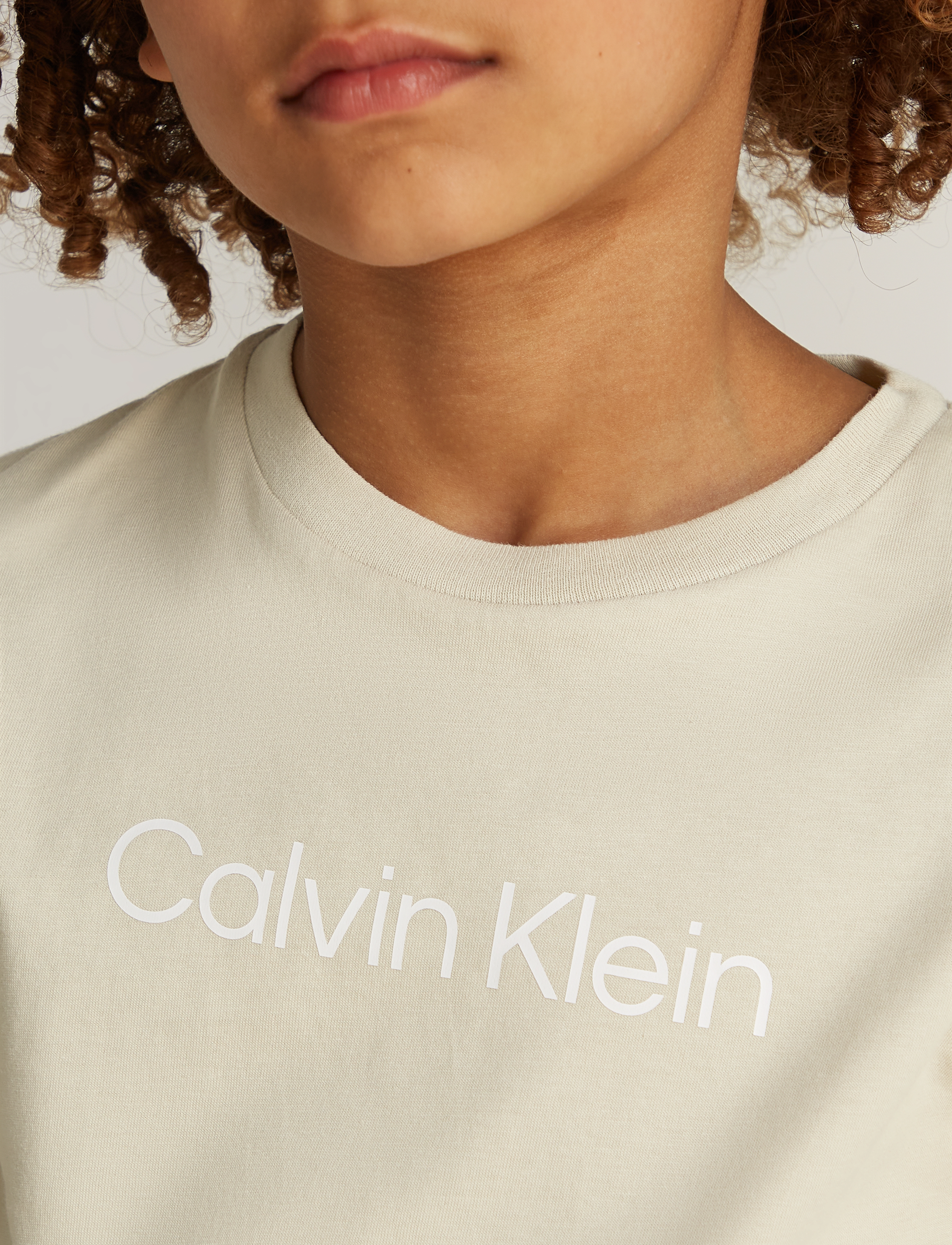 Calvin Klein - INST. LOGO SS T-SHIRT - kortærmede t-shirts - pelican - 4