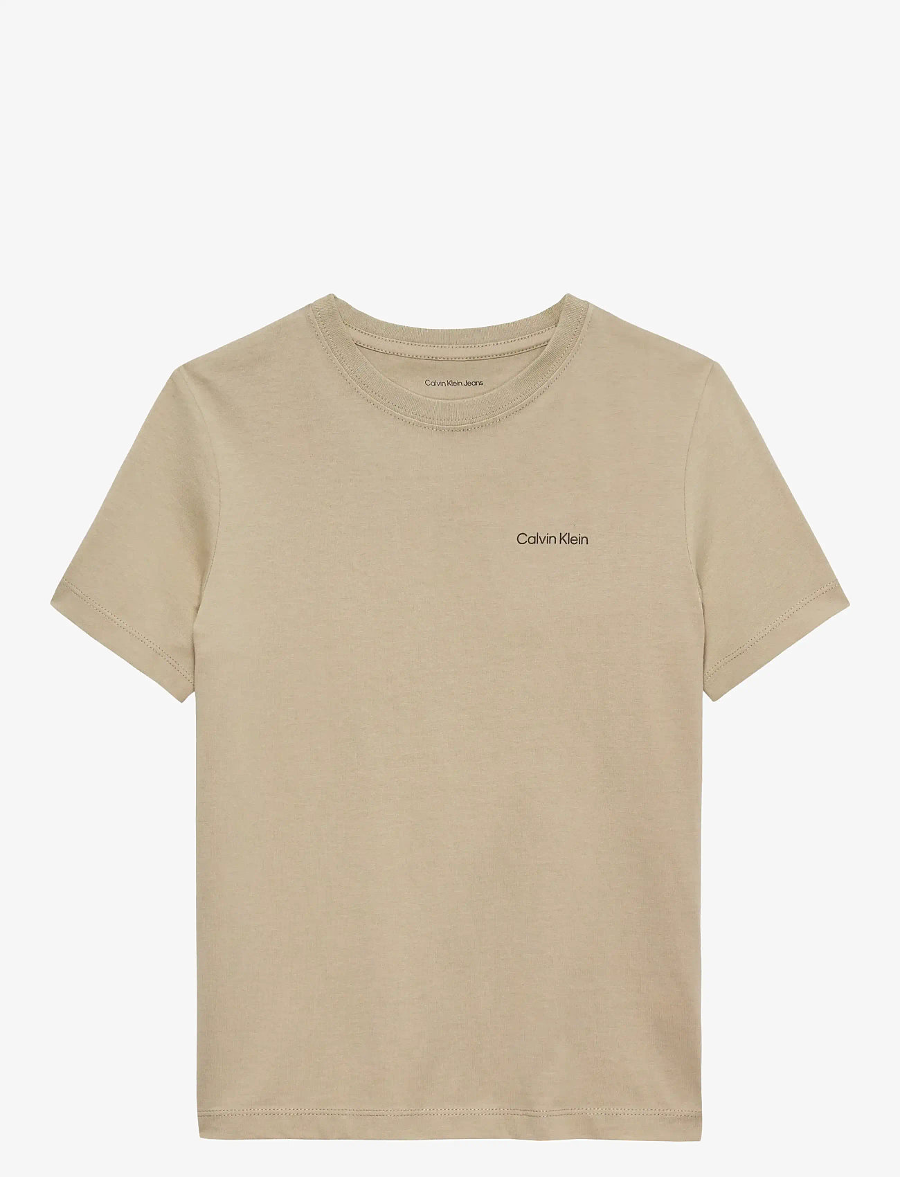 Calvin Klein - CHEST INST.LOGO SS T-SHIRT - kortärmade t-shirts - ancient marble - 0