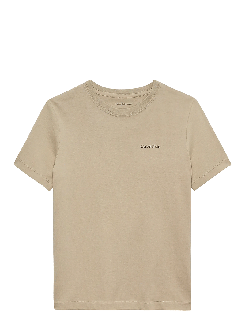 Calvin Klein - CHEST INST.LOGO SS T-SHIRT - kortärmade t-shirts - ancient marble - 0