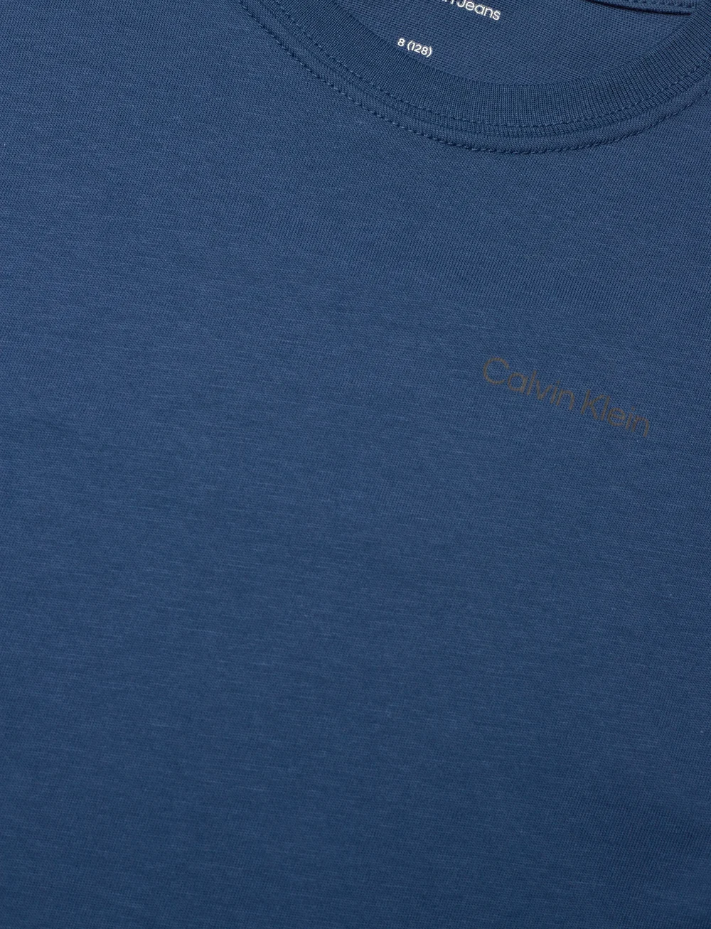 Calvin Klein - CHEST INST.LOGO SS T-SHIRT - short-sleeved t-shirts - blue jean - 2