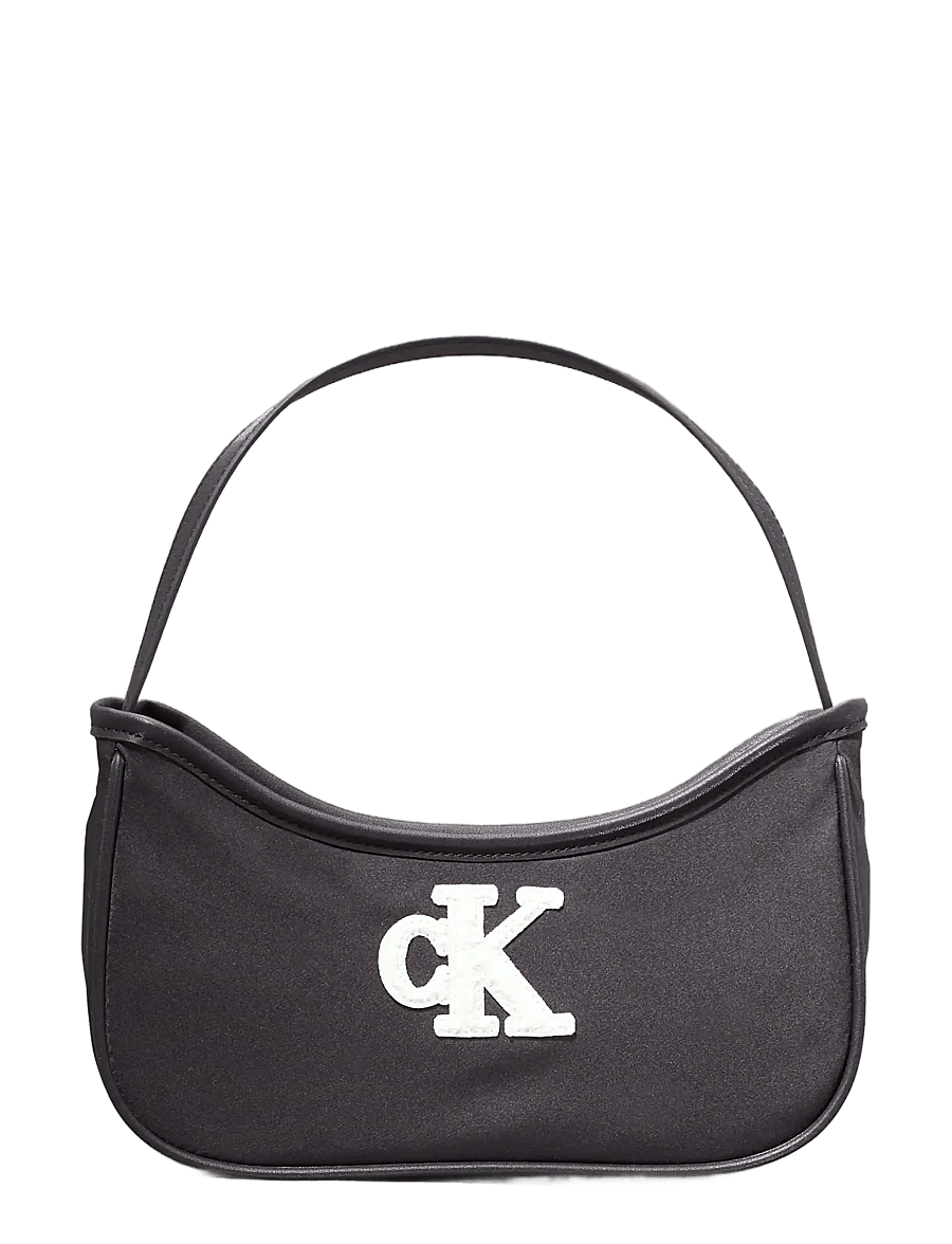 Calvin Klein - TEDDY CK SHOULDERBAG - schultertaschen - ck black - 1