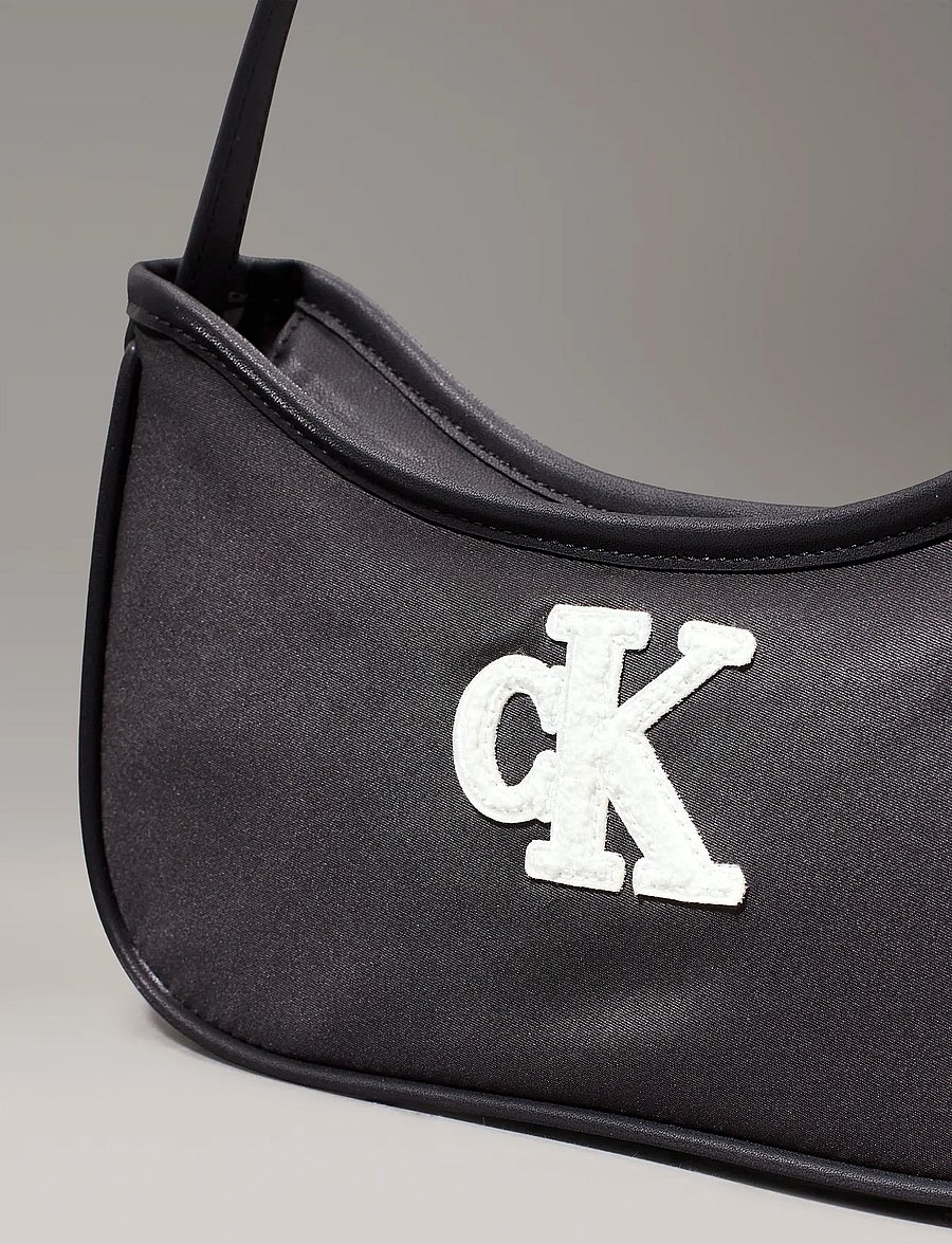 Calvin Klein - TEDDY CK SHOULDERBAG - schultertaschen - ck black - 3